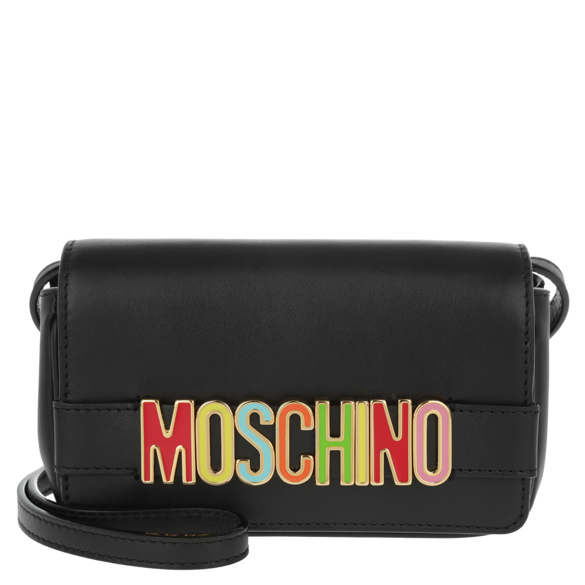 Moschino Logo Crossbody Bag Leather Black Colorful Women,moschino boots online,wide varieties,MOSCHINO-Handbags Shoulder-Cross Body Bags For Sale • Over 1180 Designers Items | Perfect MOSCHINO-Handbags Shoulder-Cross Body Bags Clearance Online Outlet USA